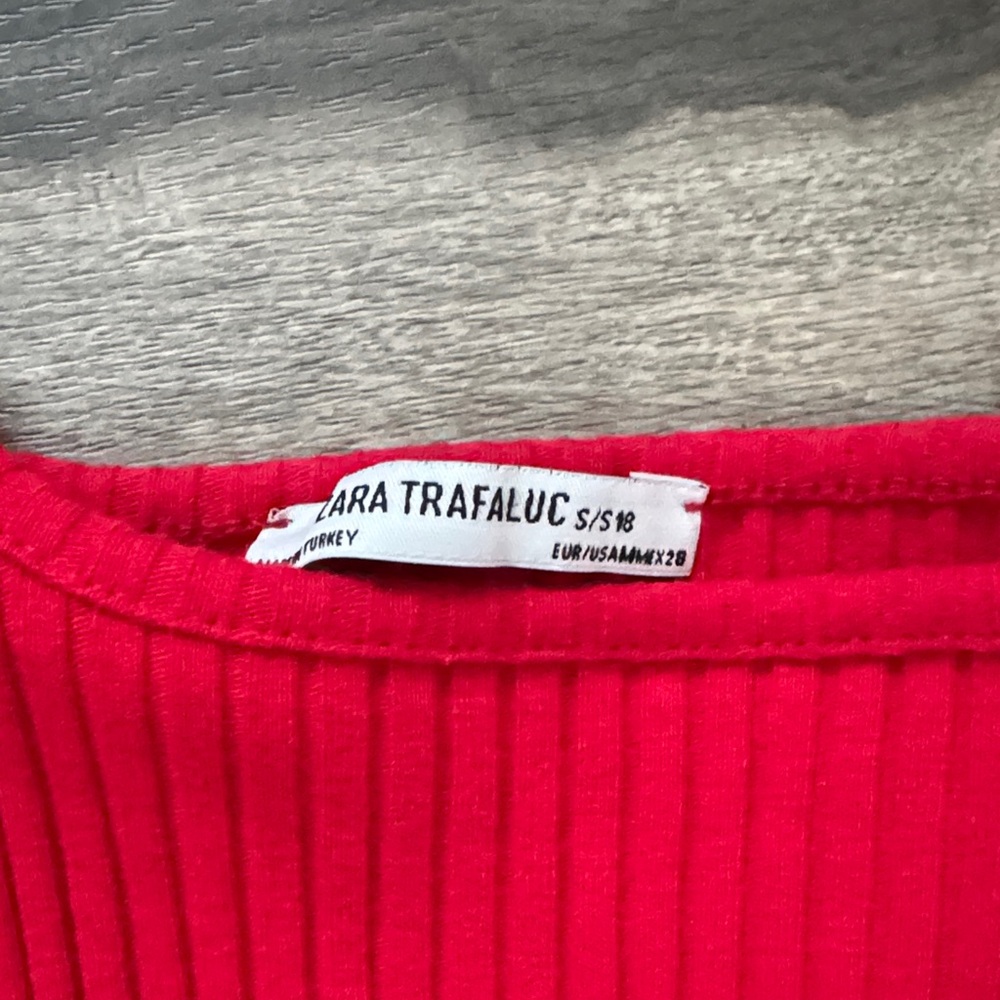 Zara Scarlet Ribbed Midi Dress - Picture 3 of 8